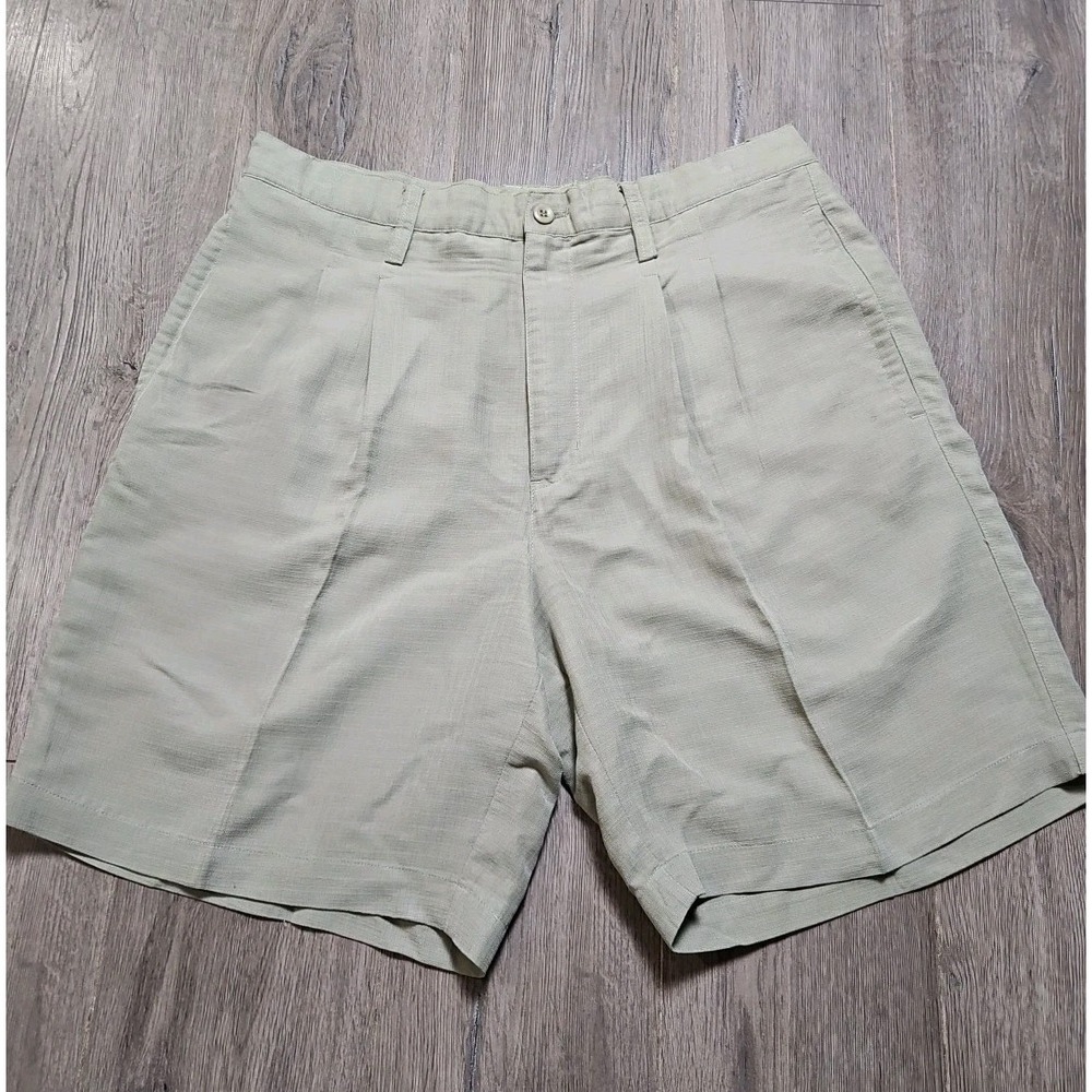 Bamboo Cay Resort Shorts‎ Mens 32 Olive Casual Relaxed Fit Lightweight 1350